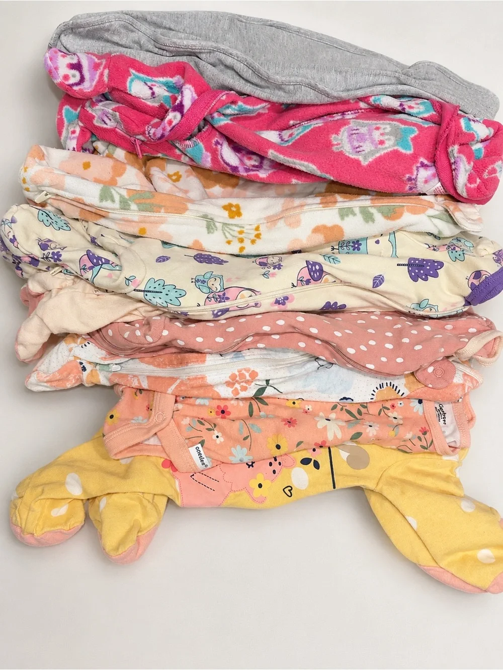 Baby Footed Sleepwear Set - Mixed Colors by